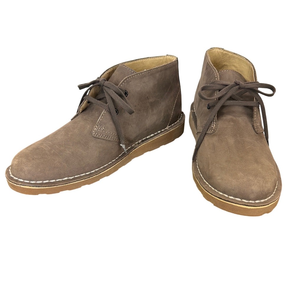 LL Bean 507145 Womens Brown Leather Chukka Ankle Boot Size 11 Wide Classic Comfy